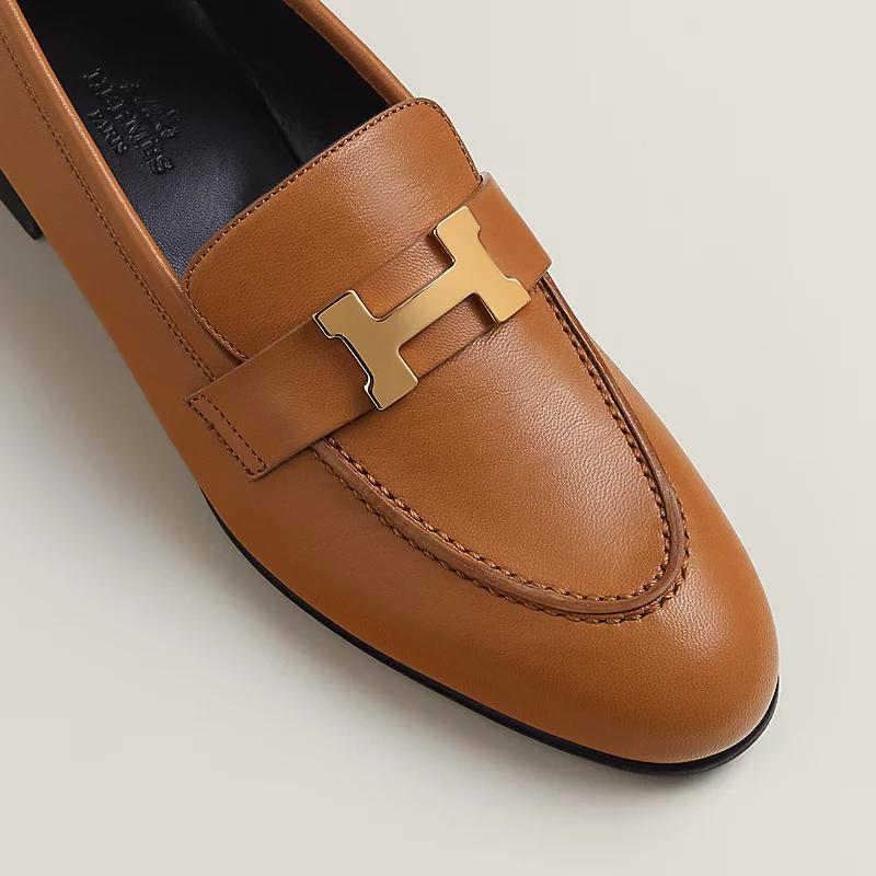 Giày Hermes Paris Loafer Nữ Nâu